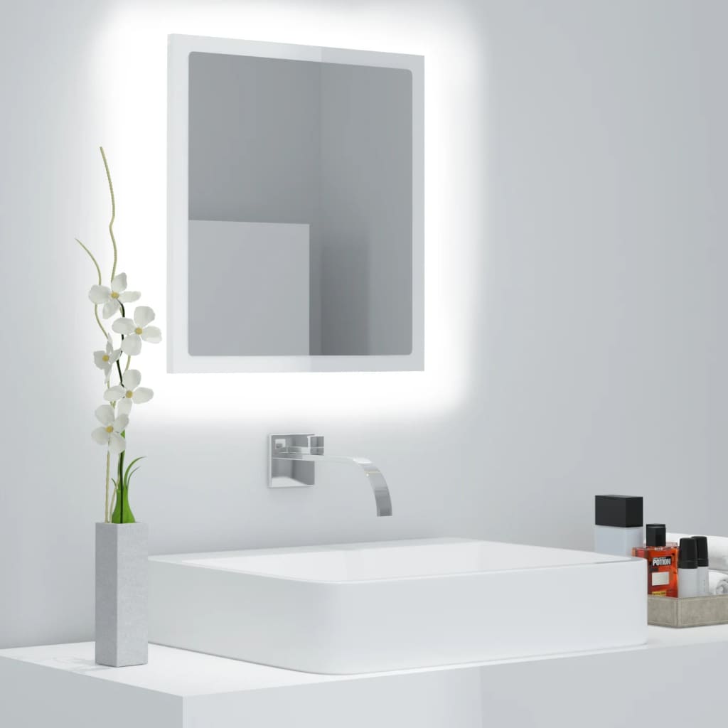 Led Bathroom Mirror 40X8.5X37 Cm Acrylic