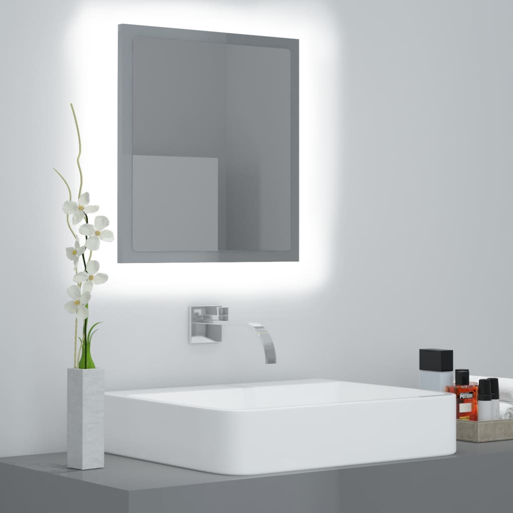 Led Bathroom Mirror 40X8.5X37 Cm Acrylic