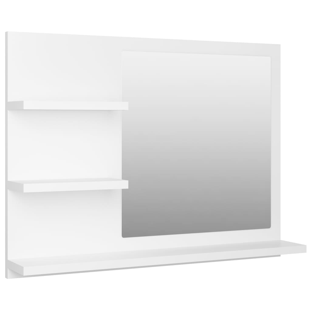 Bathroom Mirror 60X10.5X45 Cm Engineered Wood