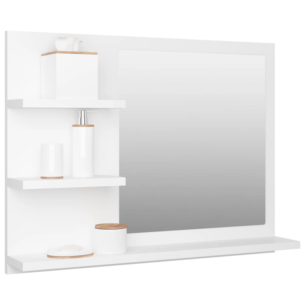 Bathroom Mirror 60X10.5X45 Cm Engineered Wood