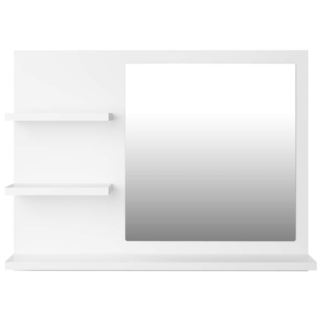 Bathroom Mirror 60X10.5X45 Cm Engineered Wood
