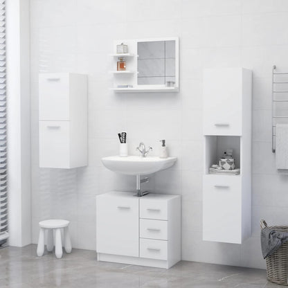 Bathroom Mirror 60X10.5X45 Cm Engineered Wood