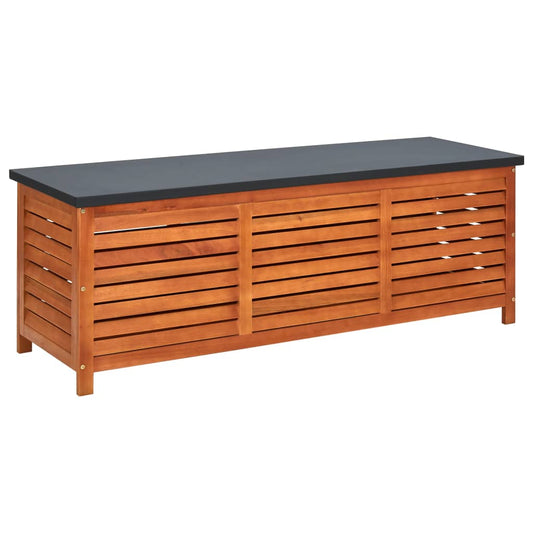 Garden Storage Box Solid Eucalyptus Wood