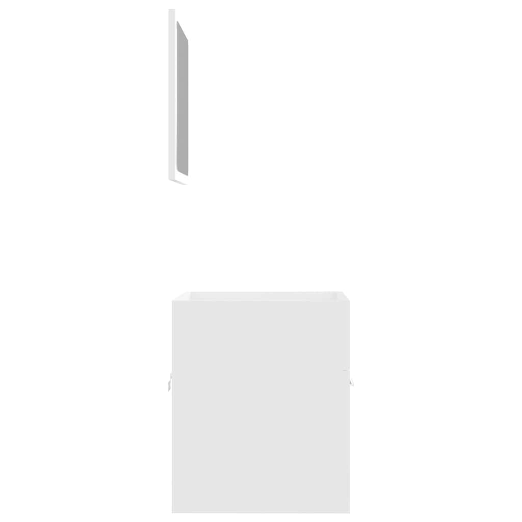 2 Piece Bathroom Furniture Set Engineered Wood