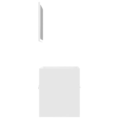 2 Piece Bathroom Furniture Set Engineered Wood