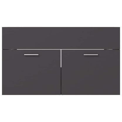 2 Piece Bathroom Furniture Set Engineered Wood