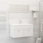 2 Piece Bathroom Furniture Set Engineered Wood