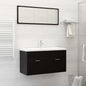 2 Piece Bathroom Furniture Set Engineered Wood