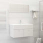 2 Piece Bathroom Furniture Set Engineered Wood