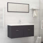 2 Piece Bathroom Furniture Set Engineered Wood