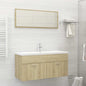 2 Piece Bathroom Furniture Set Engineered Wood