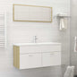2 Piece Bathroom Furniture Set Engineered Wood