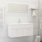 2 Piece Bathroom Furniture Set Engineered Wood
