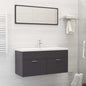 2 Piece Bathroom Furniture Set Engineered Wood