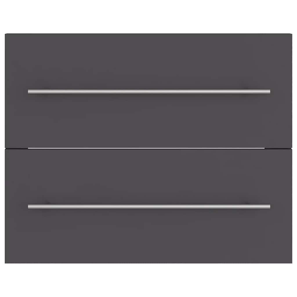 2 Piece Bathroom Furniture Set Engineered Wood