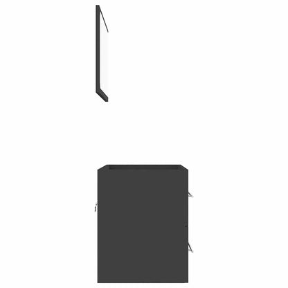 2 Piece Bathroom Furniture Set Engineered Wood