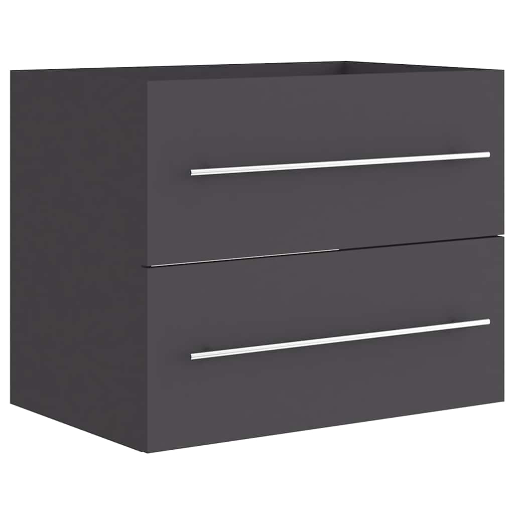 2 Piece Bathroom Furniture Set Engineered Wood