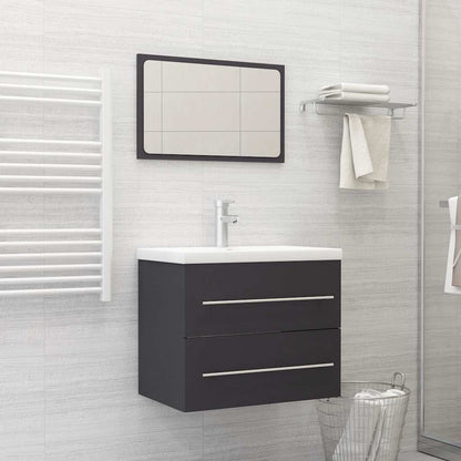 2 Piece Bathroom Furniture Set Engineered Wood