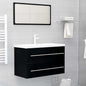 2 Piece Bathroom Furniture Set Engineered Wood