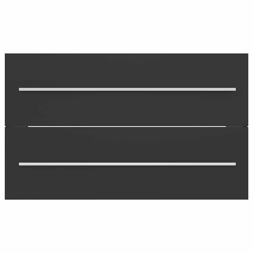 2 Piece Bathroom Furniture Set Engineered Wood