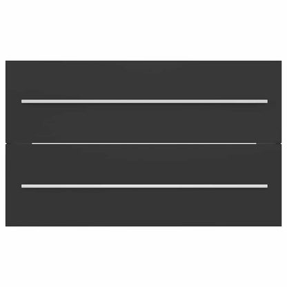 2 Piece Bathroom Furniture Set Engineered Wood