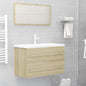 2 Piece Bathroom Furniture Set Engineered Wood