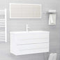 2 Piece Bathroom Furniture Set Engineered Wood