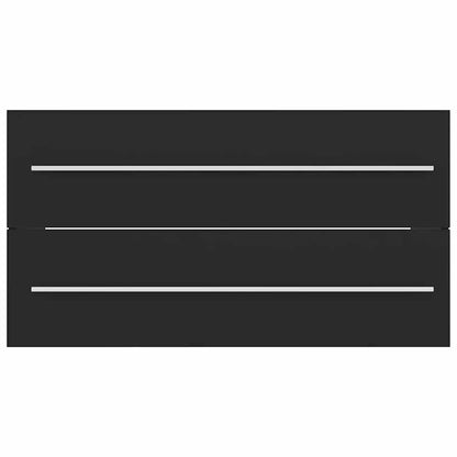 2 Piece Bathroom Furniture Set Engineered Wood