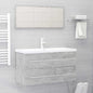 2 Piece Bathroom Furniture Set Engineered Wood