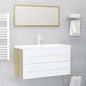 2 Piece Bathroom Furniture Set Engineered Wood