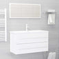 2 Piece Bathroom Furniture Set Engineered Wood