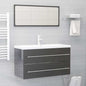 2 Piece Bathroom Furniture Set Engineered Wood
