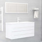 2 Piece Bathroom Furniture Set Engineered Wood