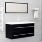 2 Piece Bathroom Furniture Set Engineered Wood