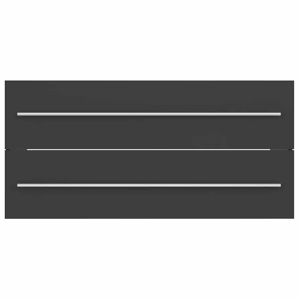 2 Piece Bathroom Furniture Set Engineered Wood