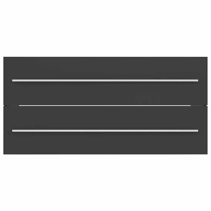 2 Piece Bathroom Furniture Set Engineered Wood