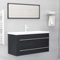 2 Piece Bathroom Furniture Set Engineered Wood