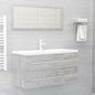 2 Piece Bathroom Furniture Set Engineered Wood