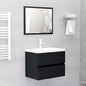 2 Piece Bathroom Furniture Set Engineered Wood