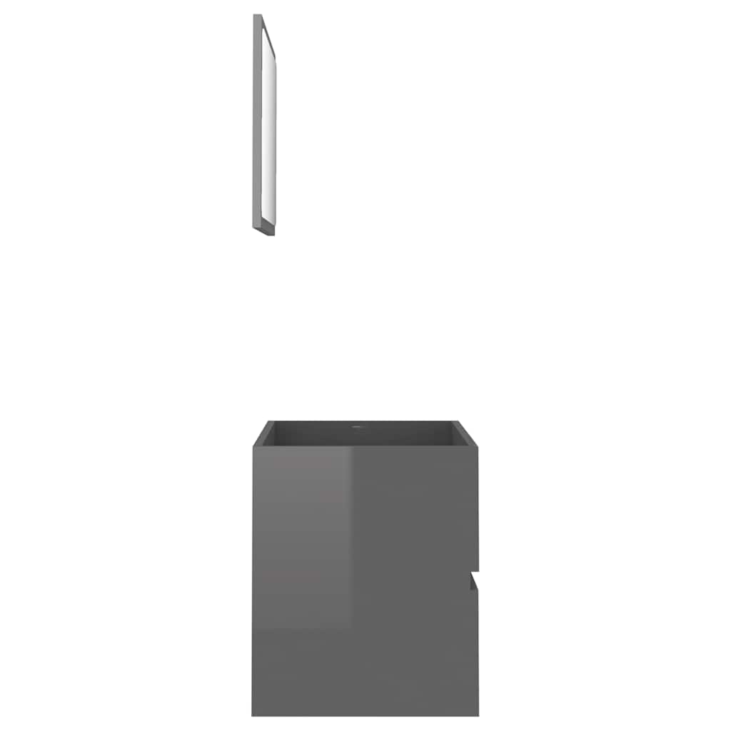 2 Piece Bathroom Furniture Set Engineered Wood