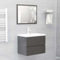 2 Piece Bathroom Furniture Set Engineered Wood