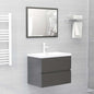 2 Piece Bathroom Furniture Set Engineered Wood