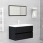 2 Piece Bathroom Furniture Set Engineered Wood