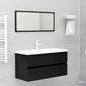 2 Piece Bathroom Furniture Set Engineered Wood