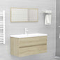 2 Piece Bathroom Furniture Set Engineered Wood