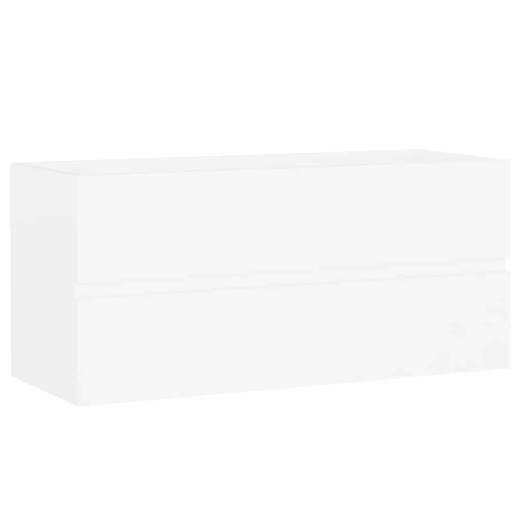 2 Piece Bathroom Furniture Set Engineered Wood