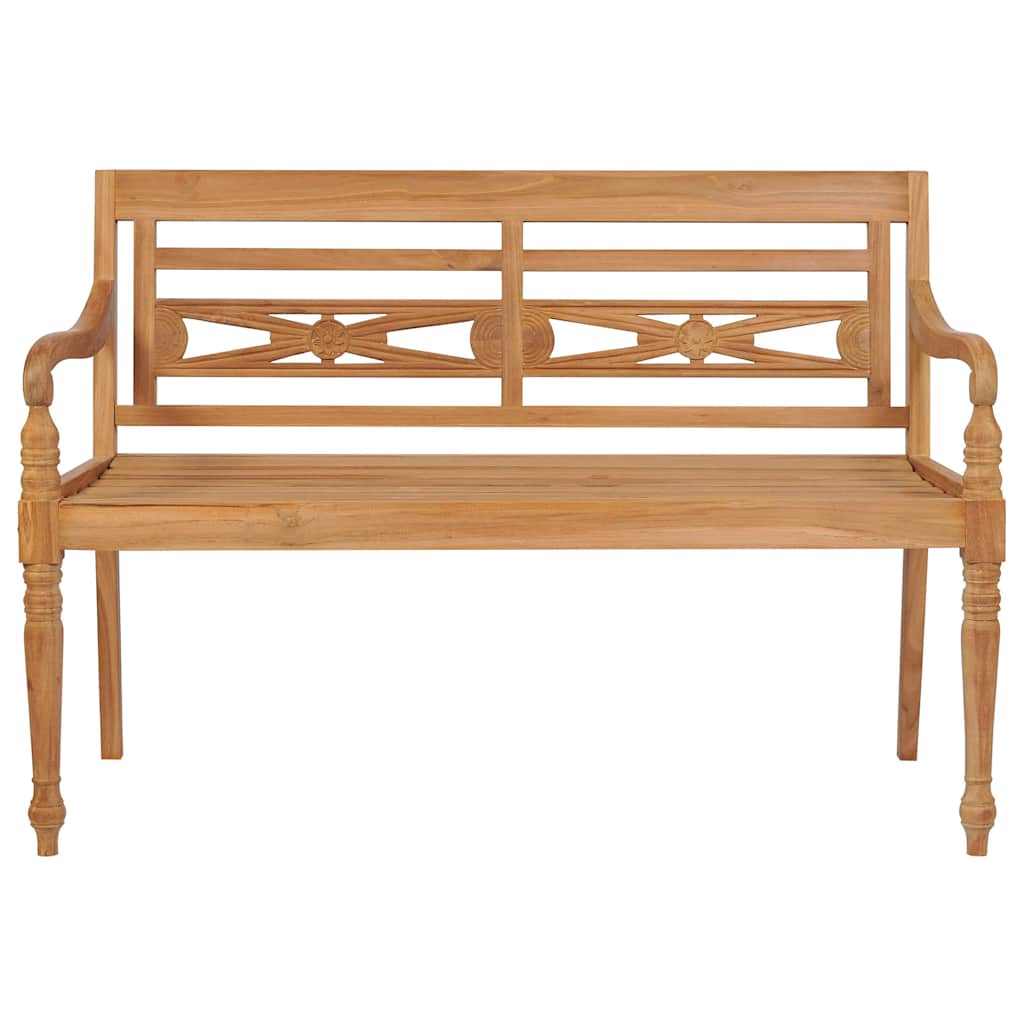 Batavia Bench With Cushion Solid Teak Wood