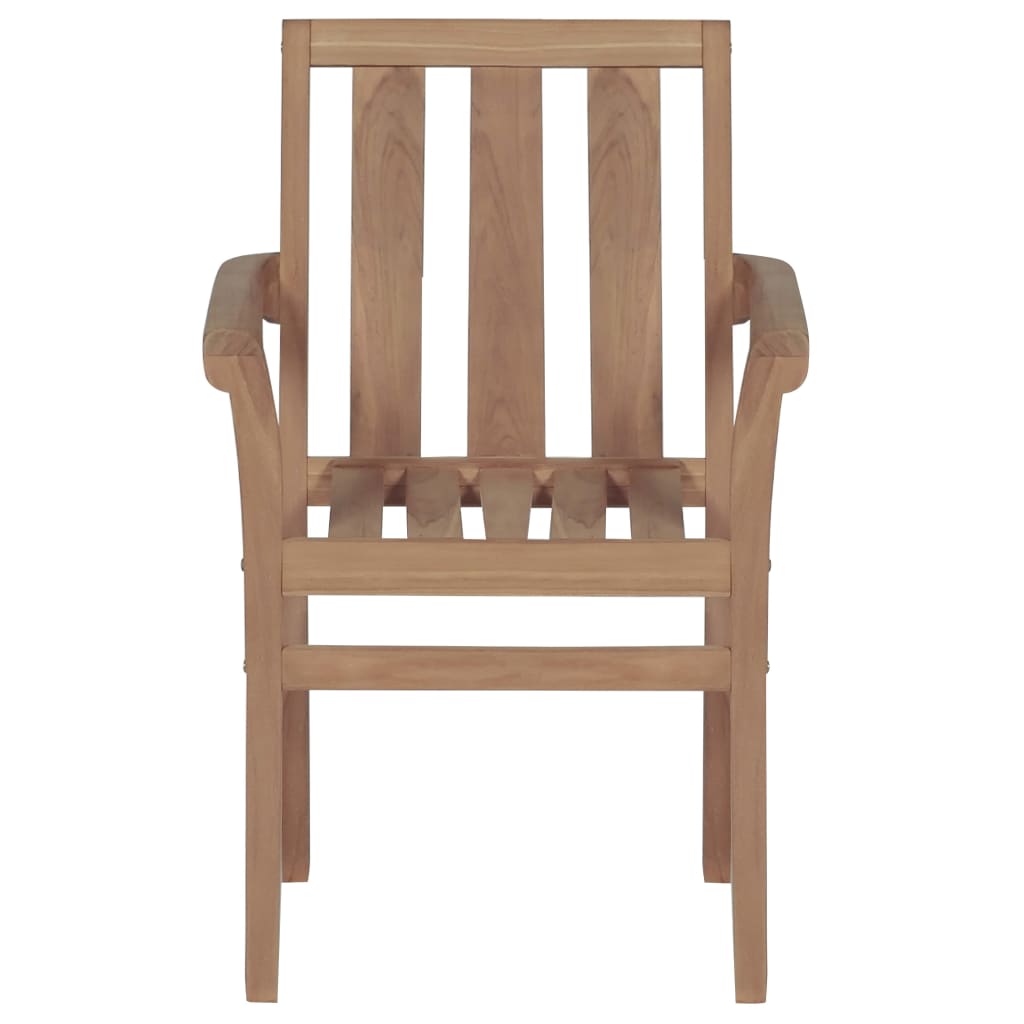 Garden Chairs 2 Pcs With Cushions Solid Teak Wood