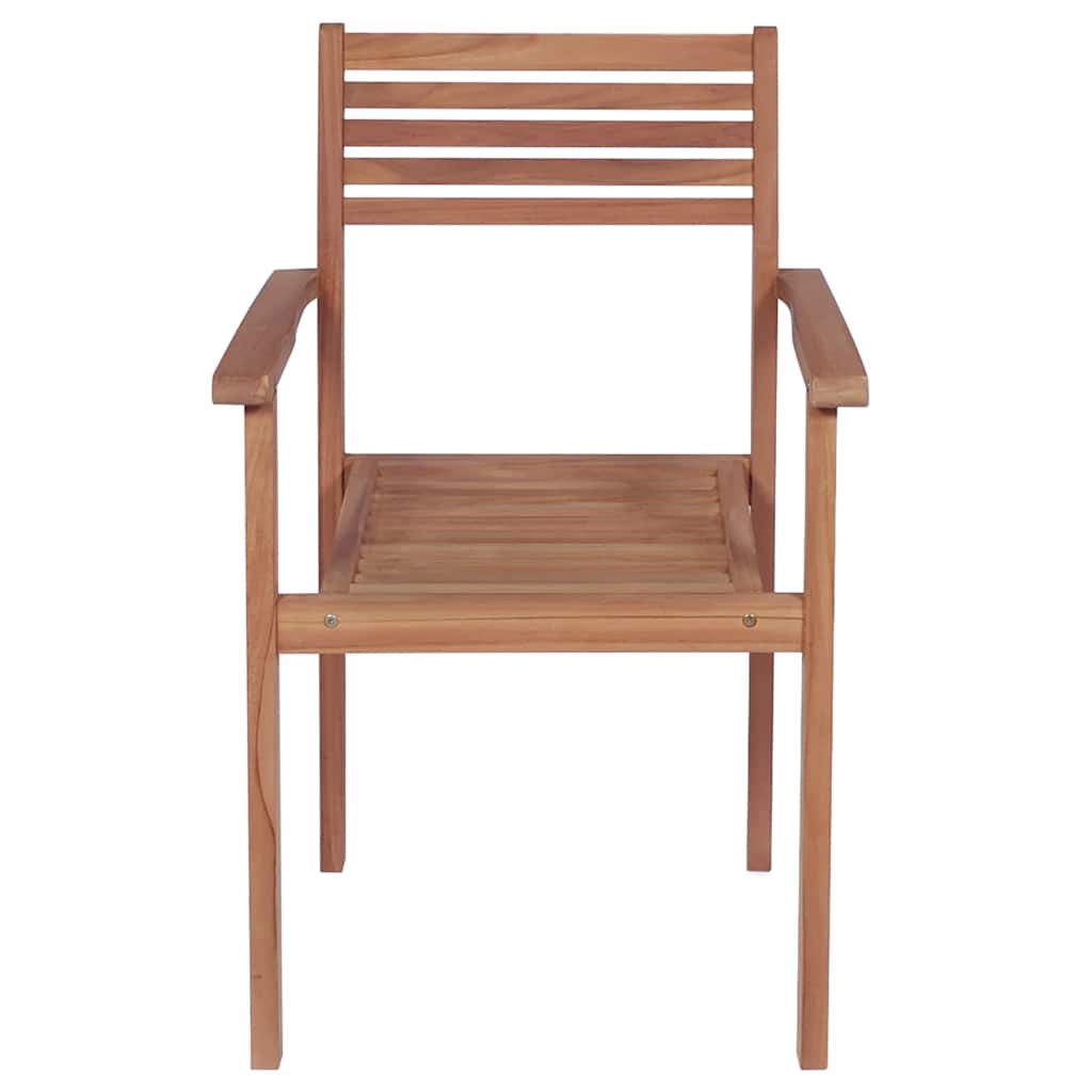 Garden Chairs 4 Pcs With Cushions Solid Teak Wood