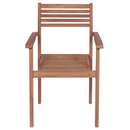 Garden Chairs 4 Pcs With Cushions Solid Teak Wood